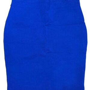 Express Royal Blue Pencil Skirt